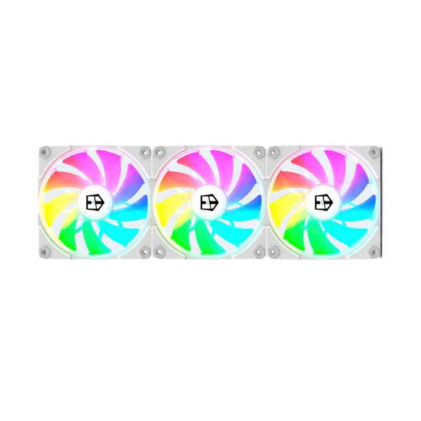 HUMMER EASYLINK ARGB WHITE incluye 3 ventiladores, conexión sin cables entre ventiladores, tamaño 120mm, ARGB (115NX00029)