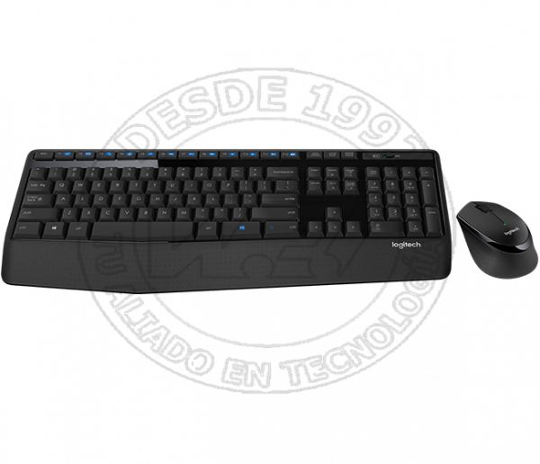 Mk345 Combo Teclado Rf Inalámbrico Qwerty Negro