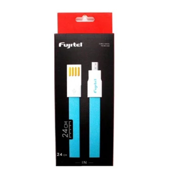 Cable Fujitel Usb A Micro Usb - 24cms Plano Imantado Azul