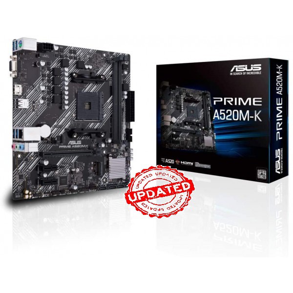 Placa Madre Amd Prime A520m-K Socket Am4 Micro Atx (PRIME A520M-K)