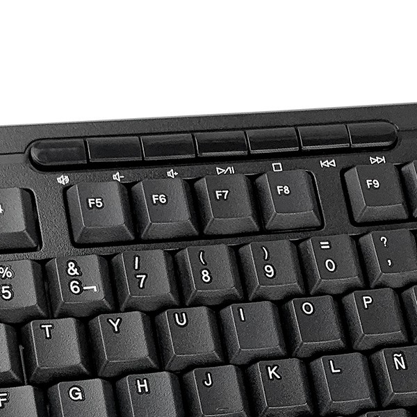 Kit Teclado Mouse Alambrico Multimedia Negro (XTK-301S)