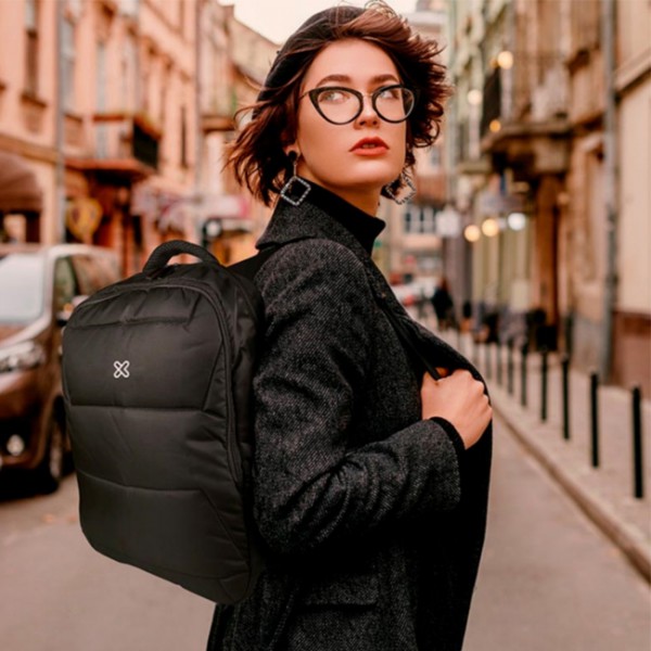 Mochila Notebook  2 Compartimentos 15.6 1200D Nylon Grey (KNB-426GR)