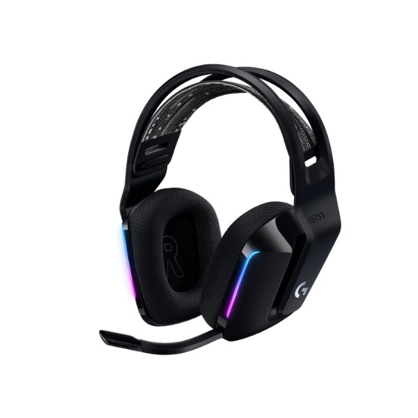 Audífonos Headset Gamer Inalámbrico Logitech G733, Lightspeed, RGB, USB-C, Multiplataforma, Color Negro