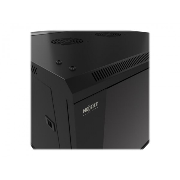 Gabinete 6U de pared Fijo 600x450mm  1 Ventilador  (NPC-F6U64B)