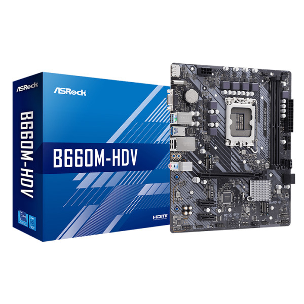 Placa Madre Asrock B660M-HDV Intel Socket 1700 (90-MXBH40-A0UAYAZ)