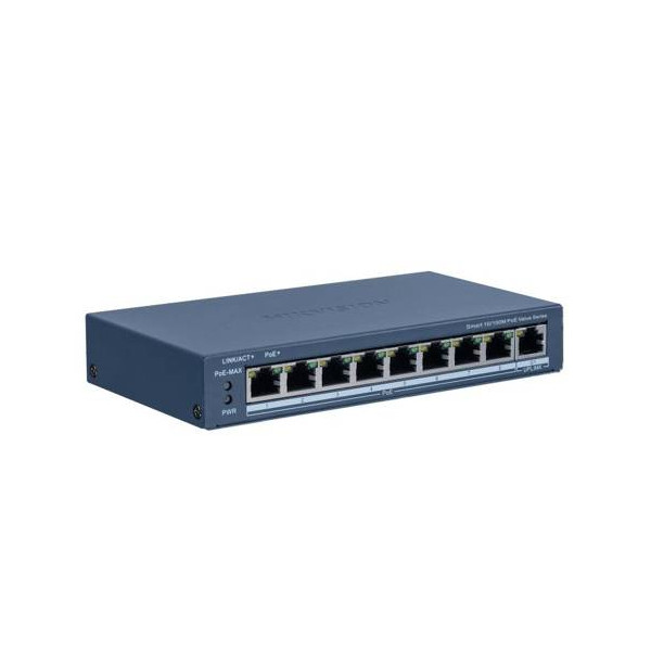 Hikvision - Switch - Ethernet - 8 - Fast Ethernet - Smart POE
