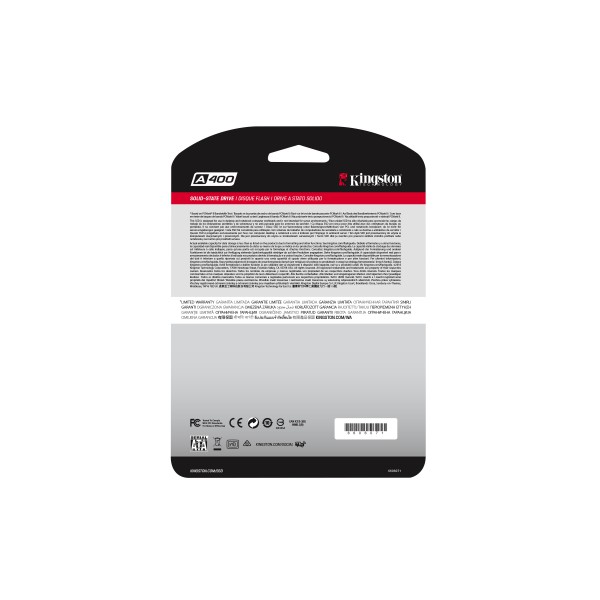 Disco Sólido SSD Kingston 480GB 2.5 Sata III SA400S37/480G (SA400S37/480G)