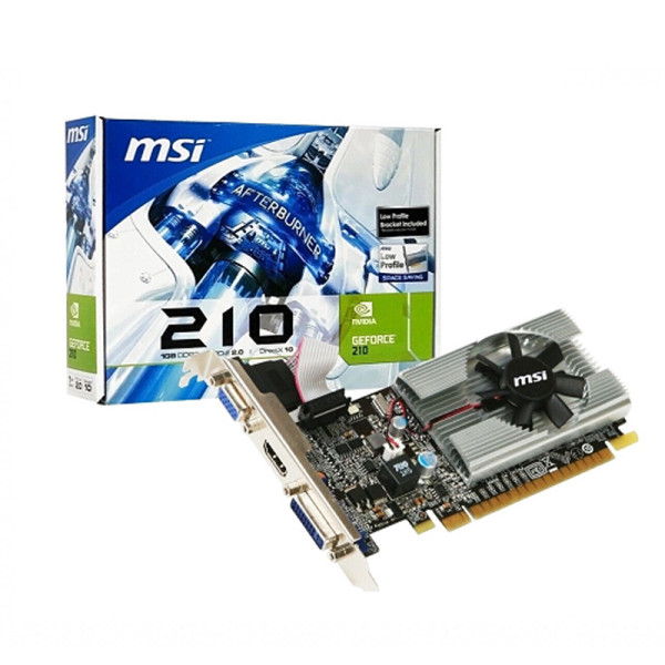 Tarjeta de Video Nvidia Geforce N210 1GB Ddr3 Con Bracket Low Profil